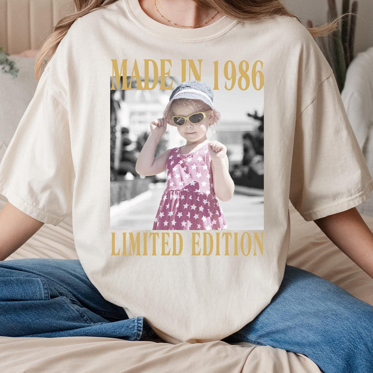 Personalized Vintage Photo And Year Shirt