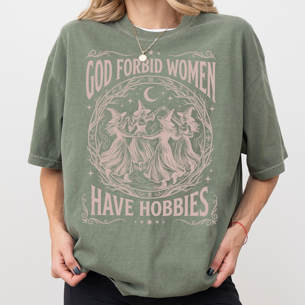 Comfort Colors®God Forbid Women Have Hobbies Shirt, Halloween Witch Shirt, Salem Witch 1692 Shirt, Spooky Season Shirt, Feminist Witch Shirt