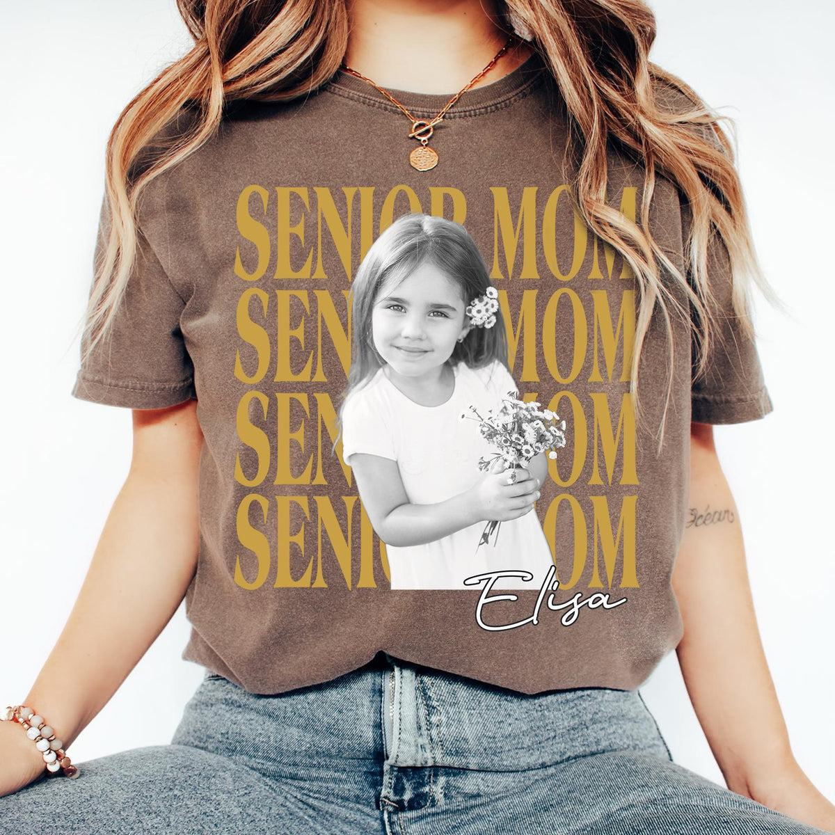 Custom Photo Senior Mom Shirt 2026