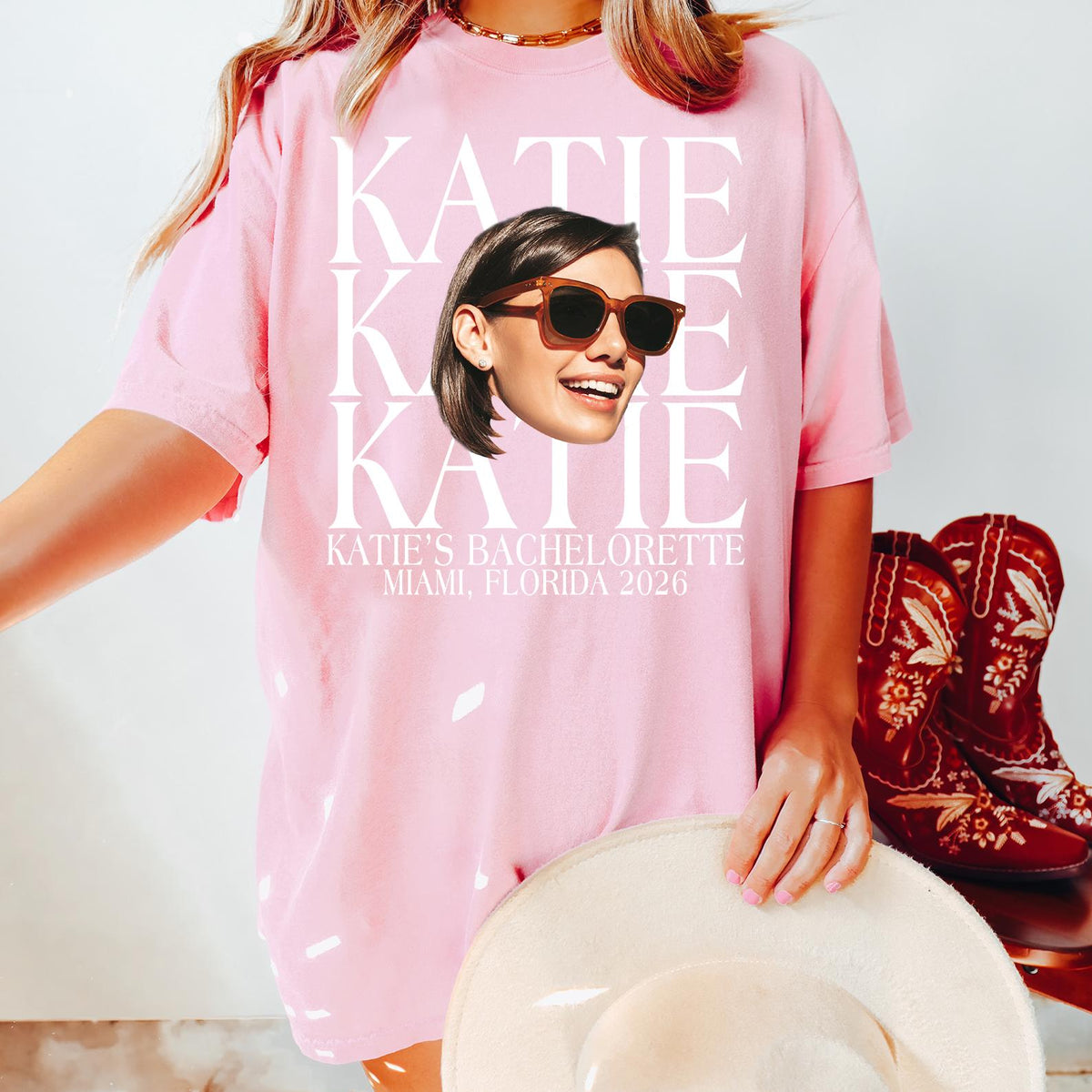 Custom Face Bachelorette Party Comfort Colors® Shirt