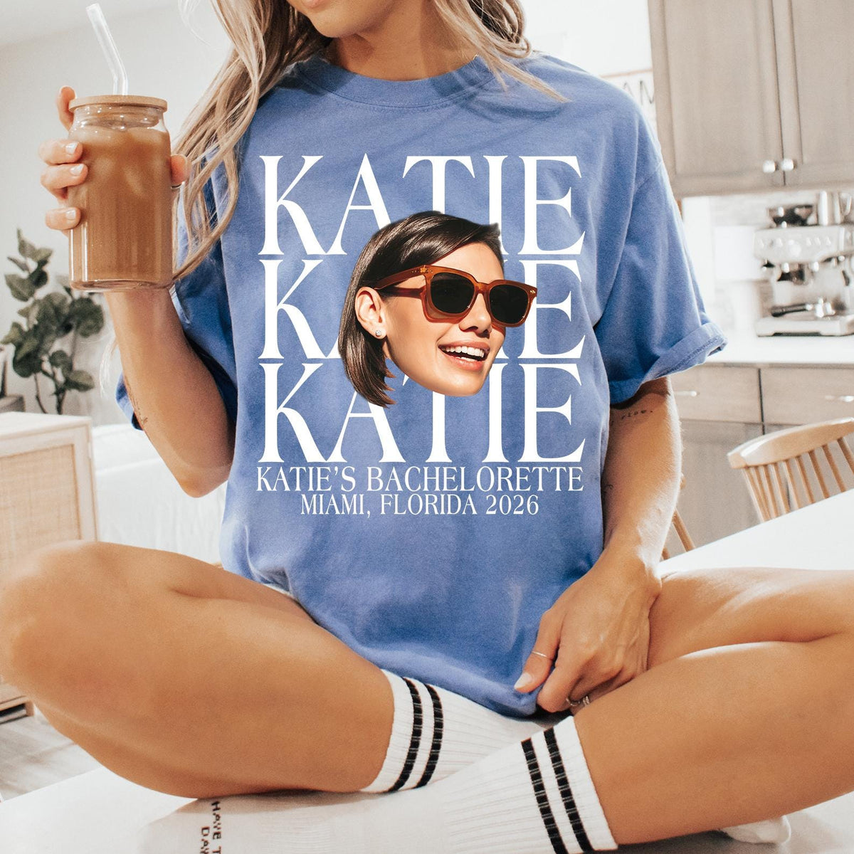 Custom Face Bachelorette Party Comfort Colors® Shirt