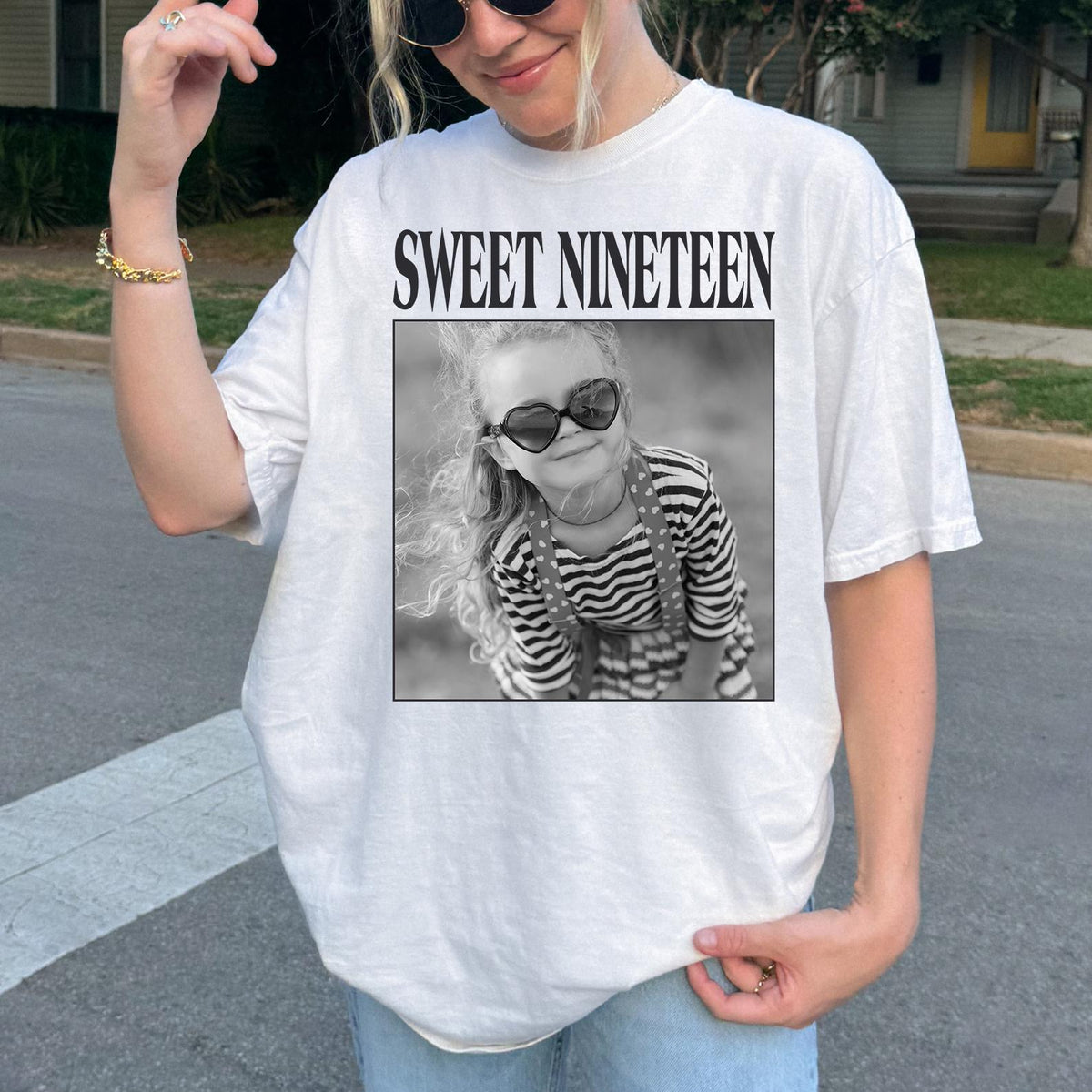 Personalised Vintage Photo And Year Shirt