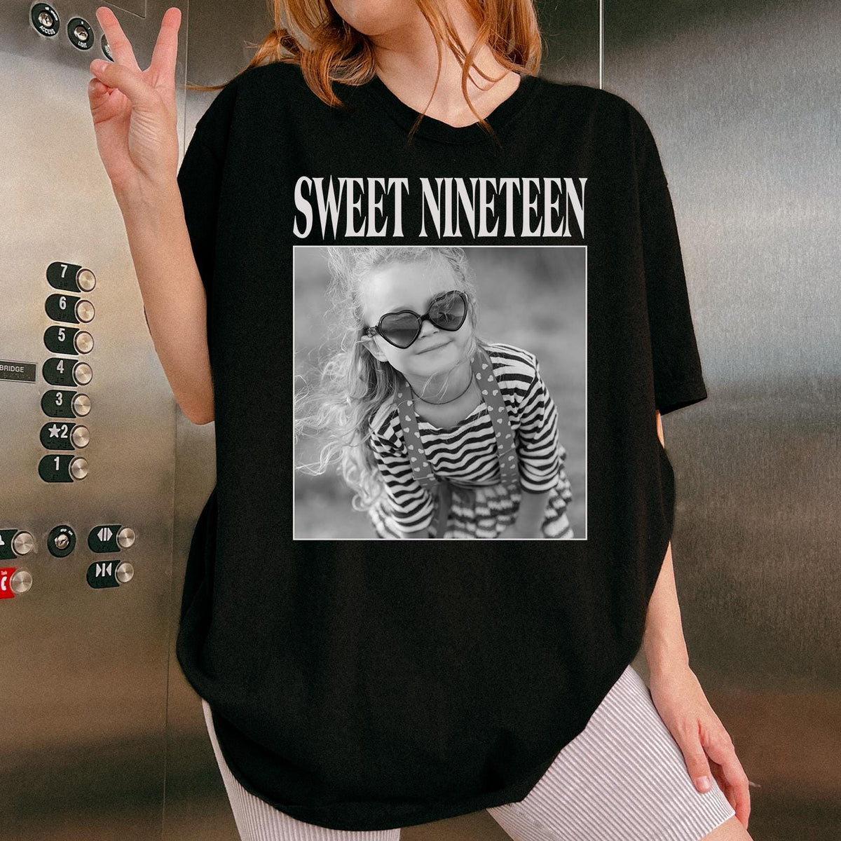Personalised Vintage Photo And Year Shirt