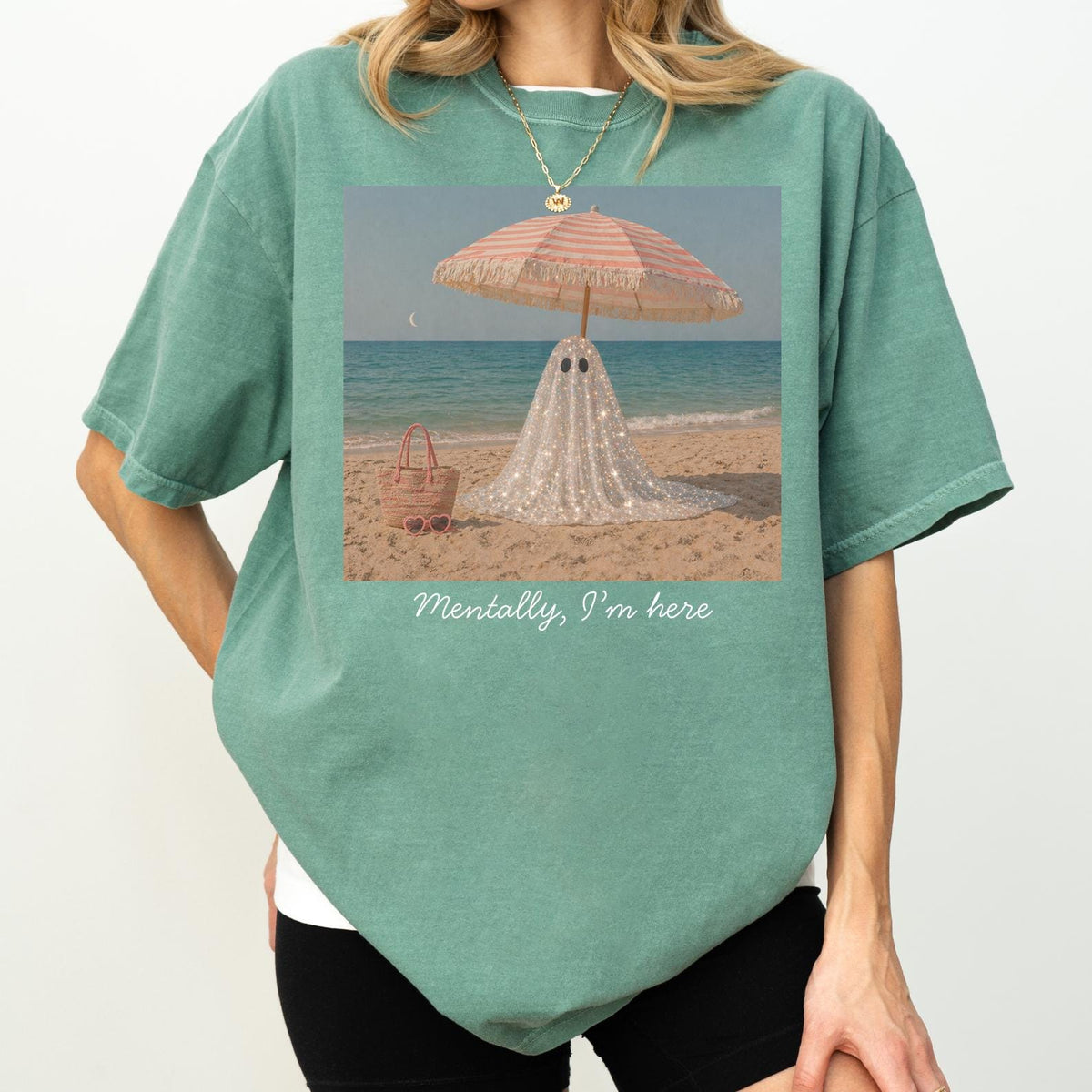 Mentally I'm Here Halloween Comfort Colors® T-shirt
