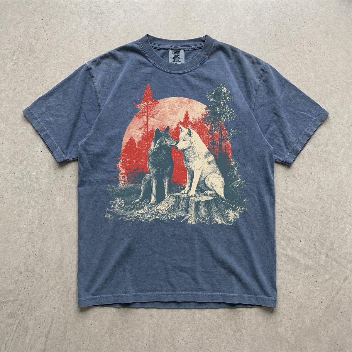 Vintage Wolf Thunder Storm 90s Graphic Tee