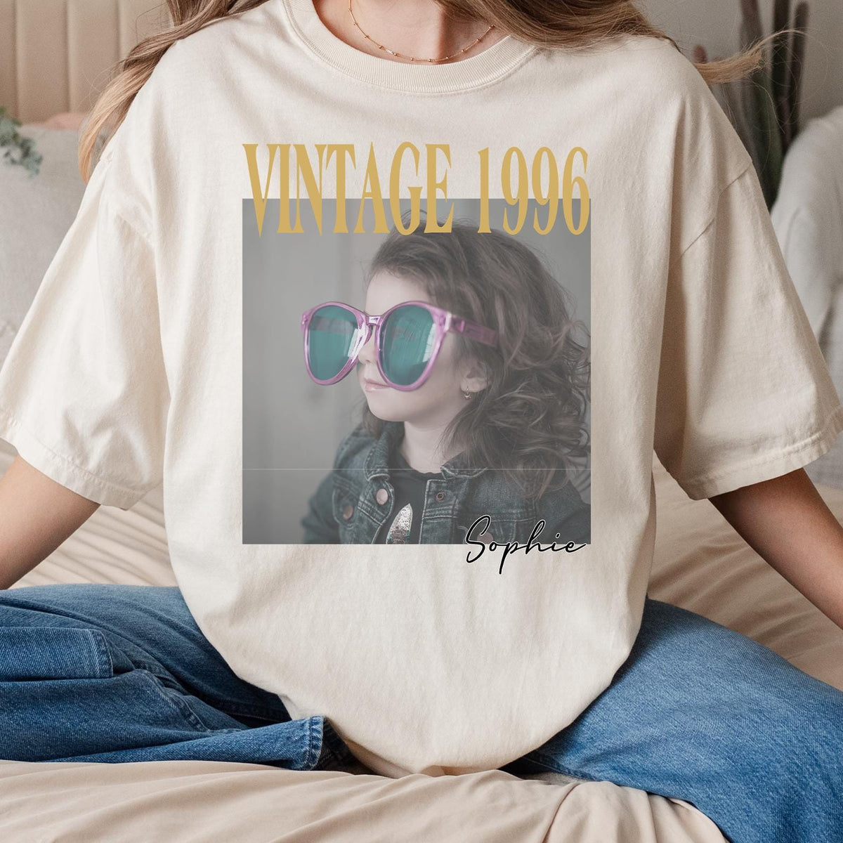 Personalized Vintage Photo And Year Shirt