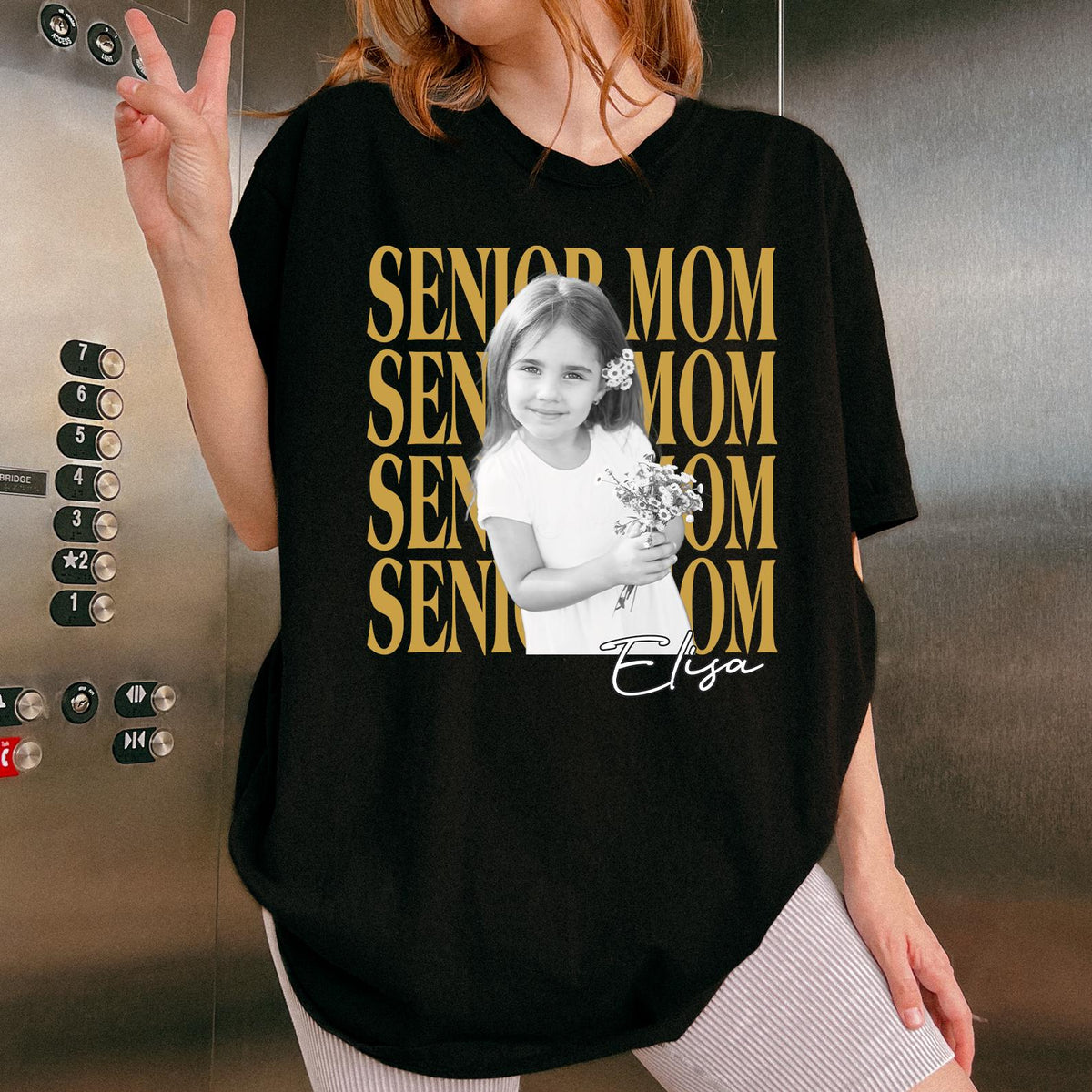 Custom Photo Senior Mom Shirt 2026