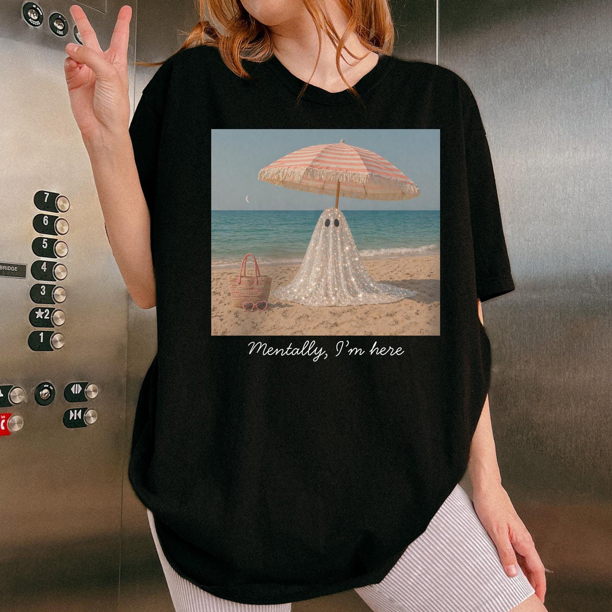 Mentally I'm Here Halloween Comfort Colors® T-shirt