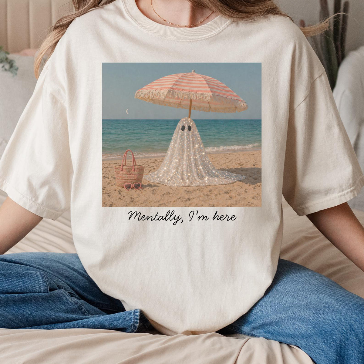Mentally I'm Here Halloween Comfort Colors® T-shirt