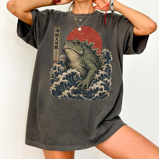 Retro Vintage Japanese Frogzilla Shirt