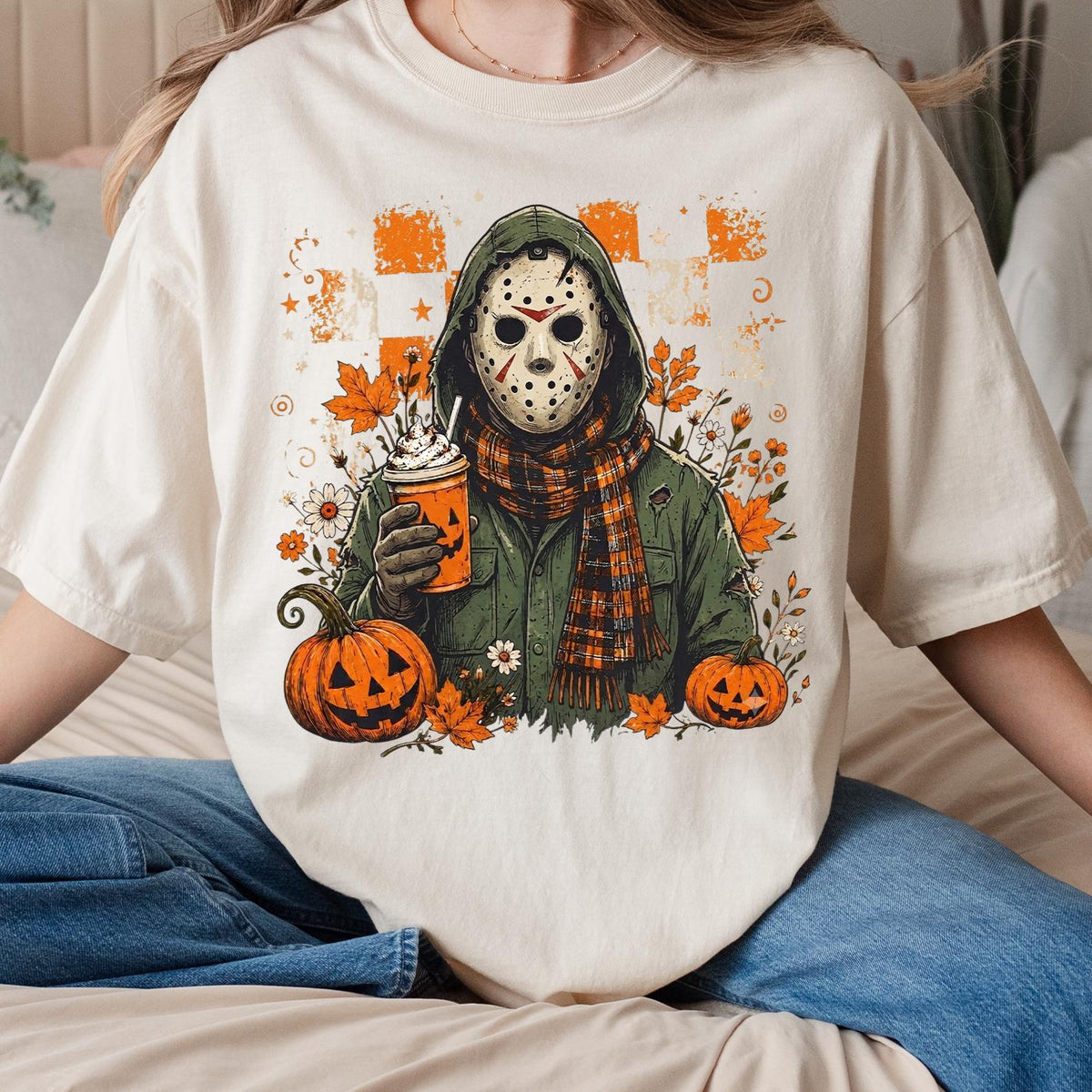 Classic Halloween Horror Characters Comfort Colors Tee