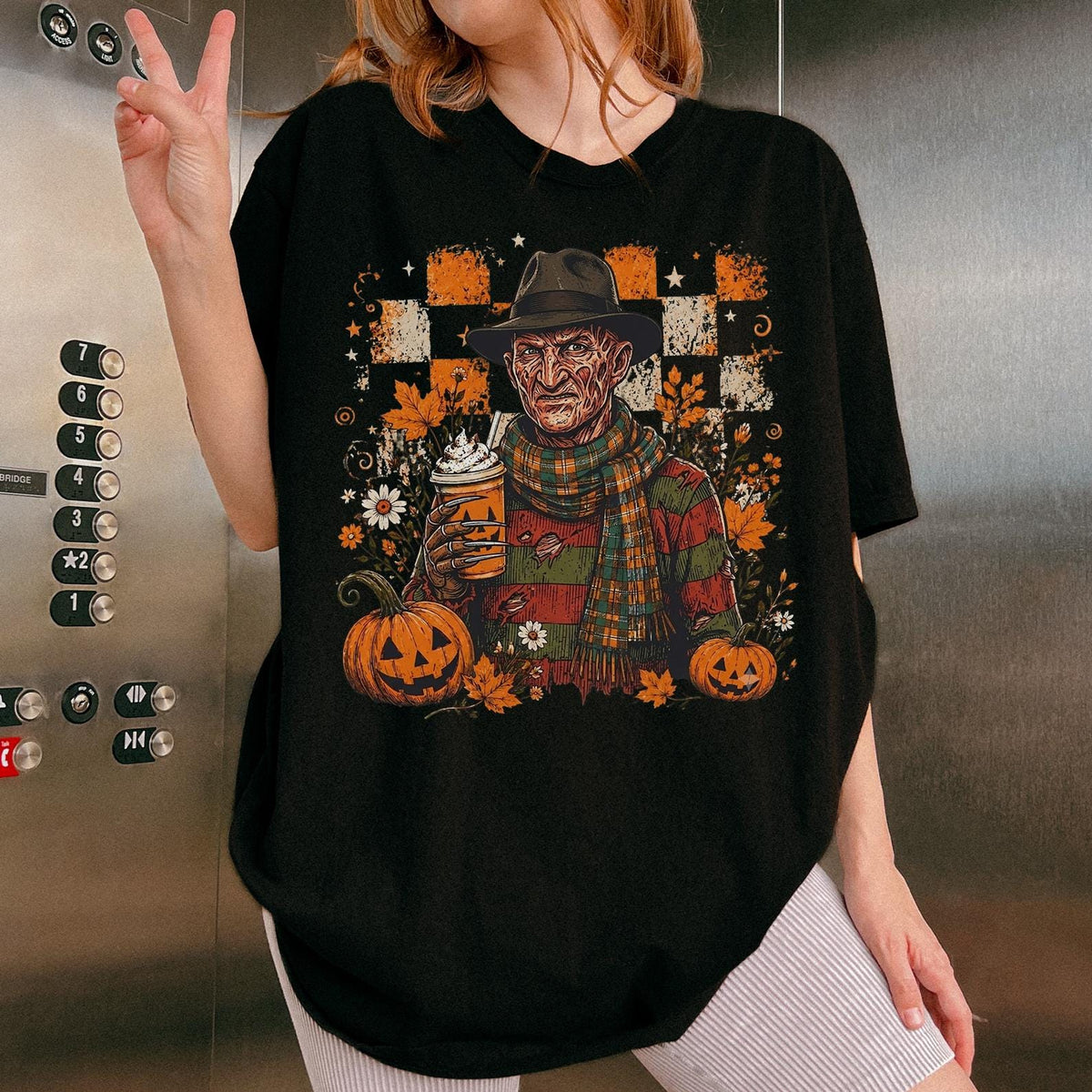 Classic Halloween Horror Characters Comfort Colors Tee