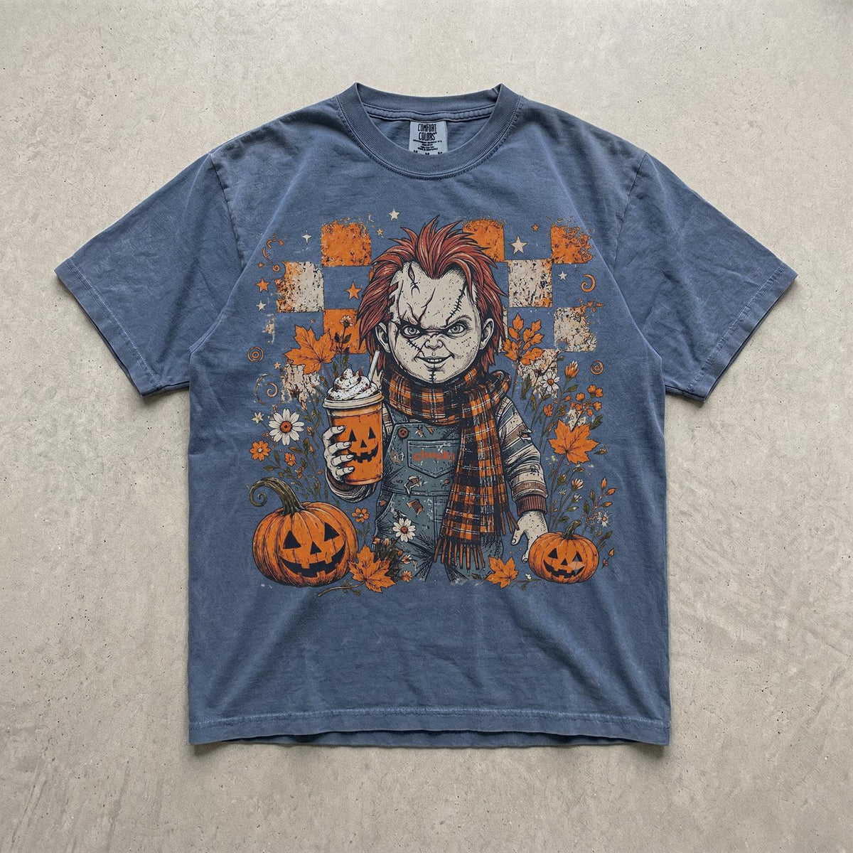 Classic Halloween Horror Characters Comfort Colors Tee