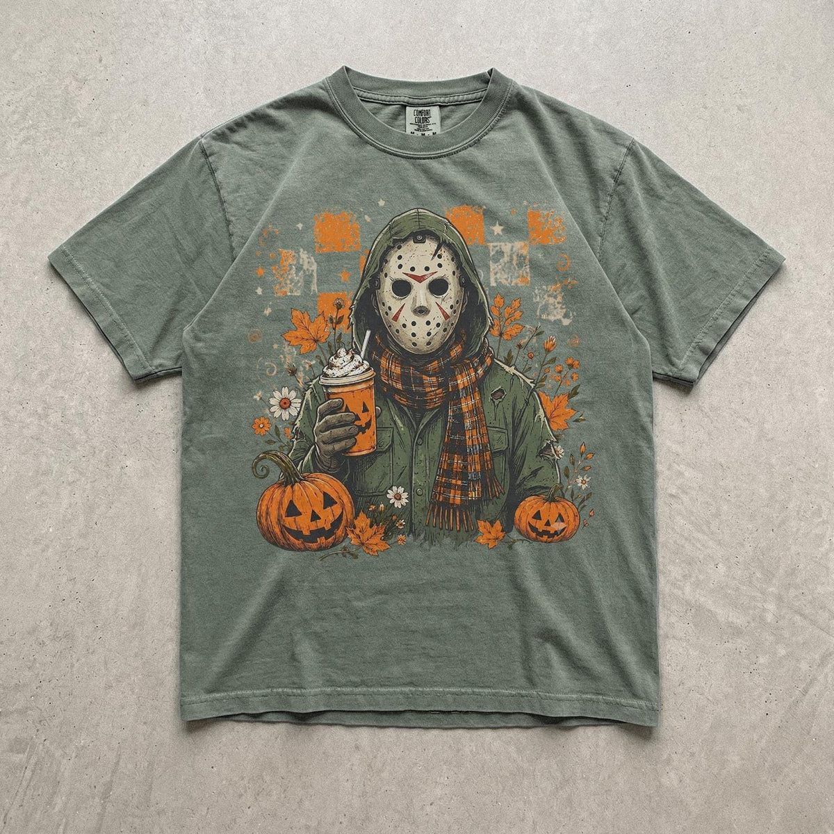 Classic Halloween Horror Characters Comfort Colors Tee