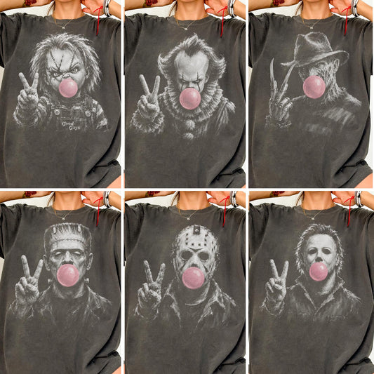 Classic Halloween Horror Characters Comfort Colors® Tee