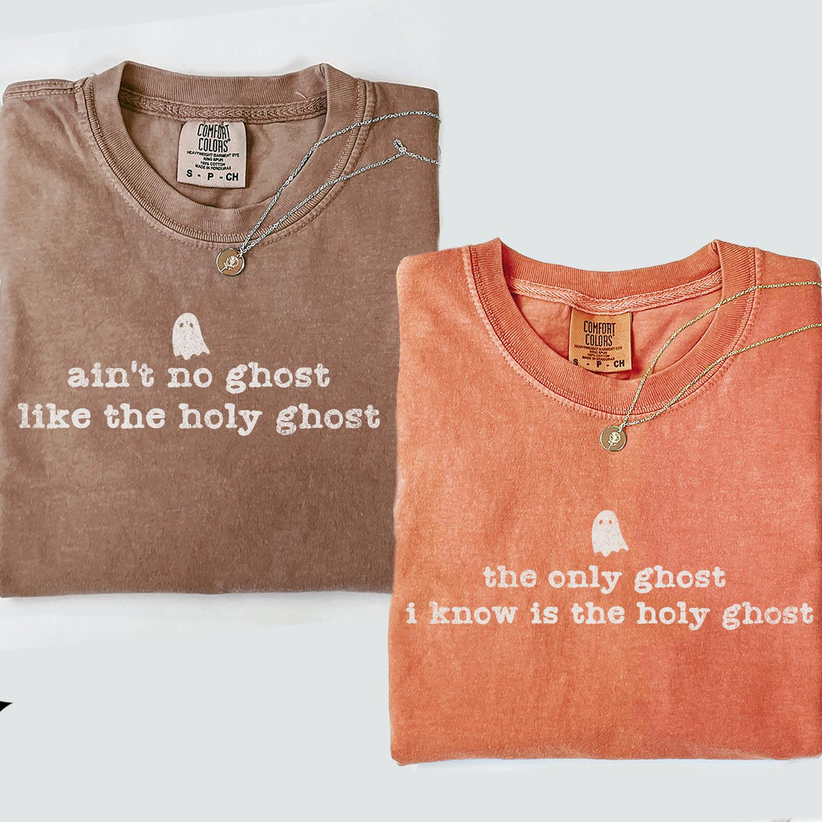 Comfort Colors® Ain't No Ghost Like the Holy Ghost Shirt, Bible Verse Ghost Shirt Faith Based Gift, Holy Ghost Fall Christian Apparel Tshirt