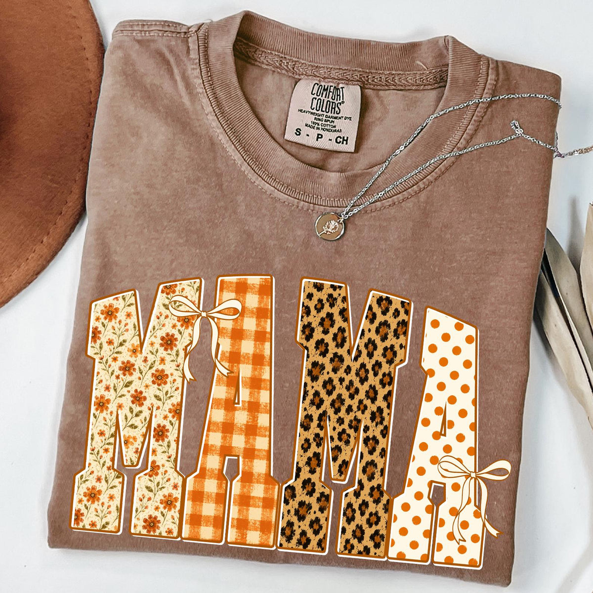 Fall Floral Grandma Shirt, Personalized Mama Mimi Gigi Nana Mamaw Shirt, Comfort Colors® Autumn Shirt, Thanksgiving Gigi Shirt, Autumn Gift