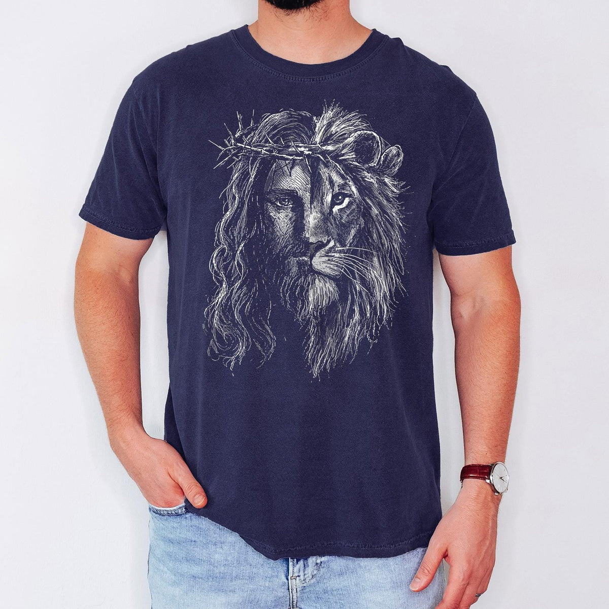 Jesus and Lion of Judah Shirt