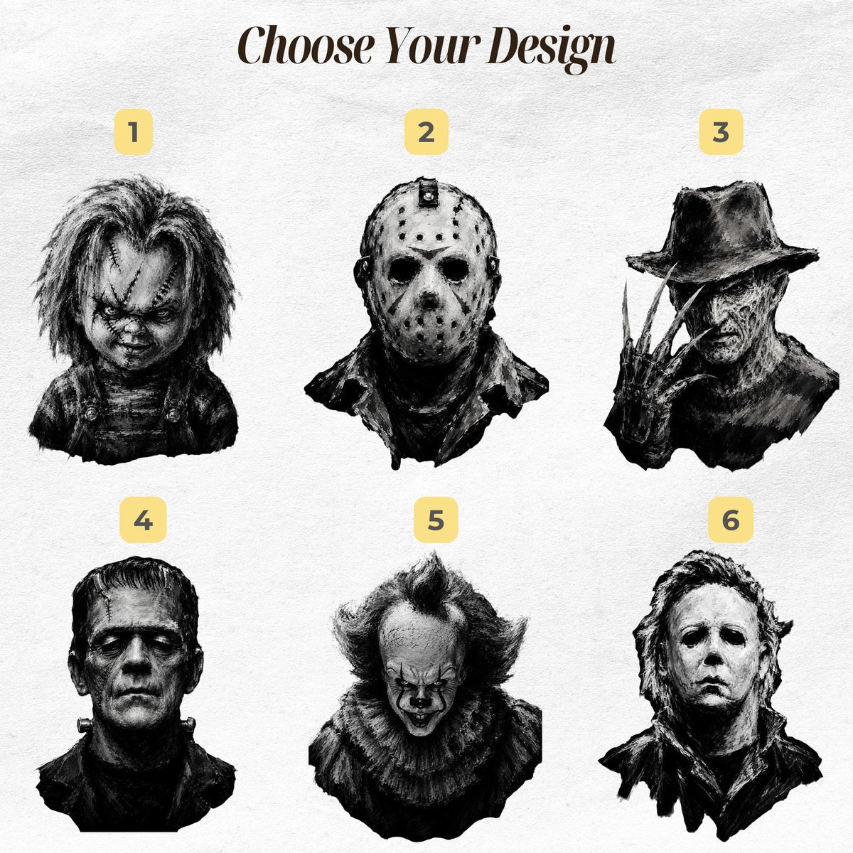 Classic Halloween Horror Characters Comfort Colors® Tee