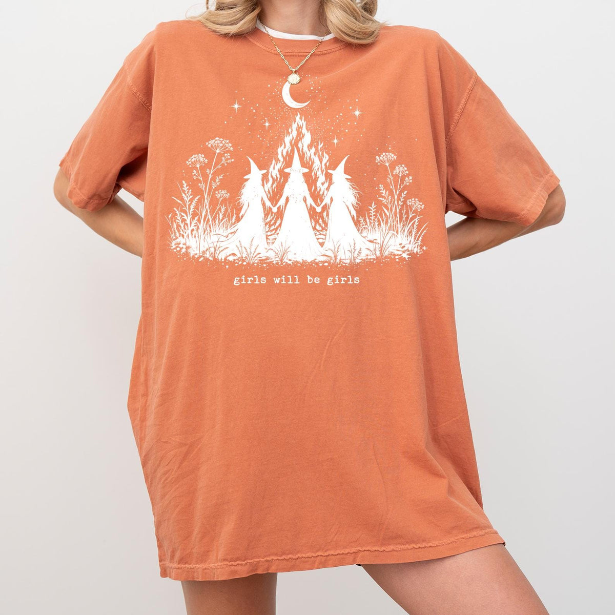 Comfort Colors® Girls Will Be Girls Witch T-shirt