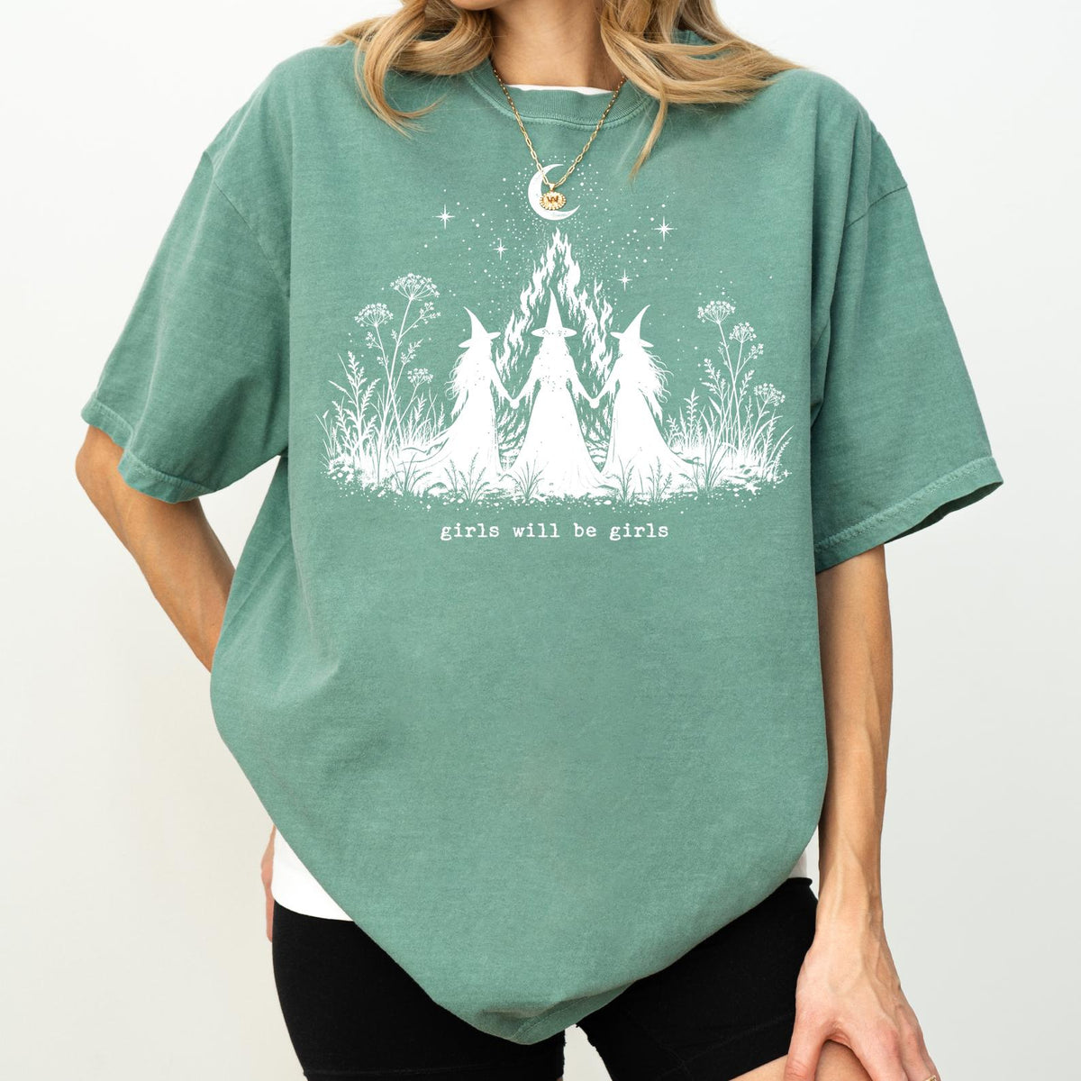 Comfort Colors® Girls Will Be Girls Witch T-shirt