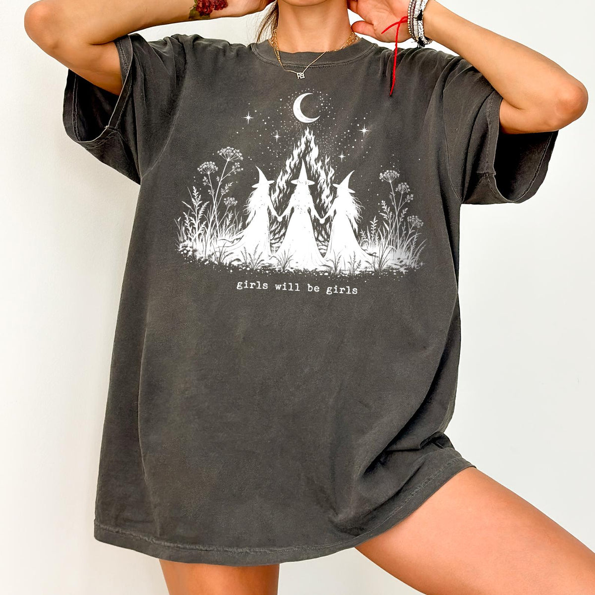 Comfort Colors® Girls Will Be Girls Witch T-shirt
