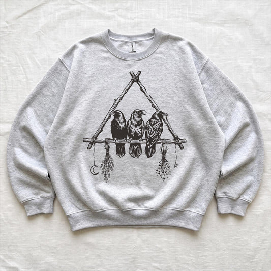 Halloween Funny Crow Sweater