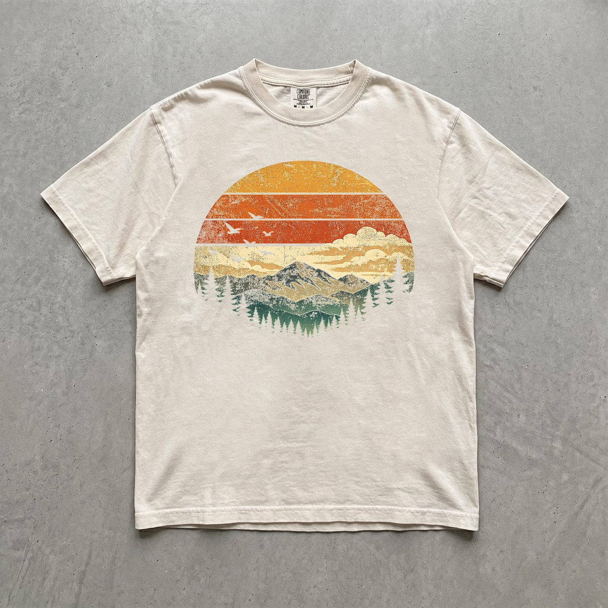 Vintage Mountain Landscape Graphic Tee