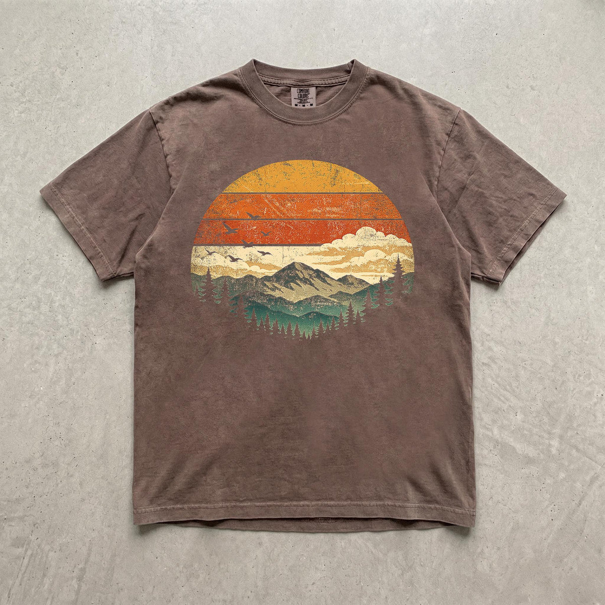 Vintage Mountain Landscape Graphic Tee