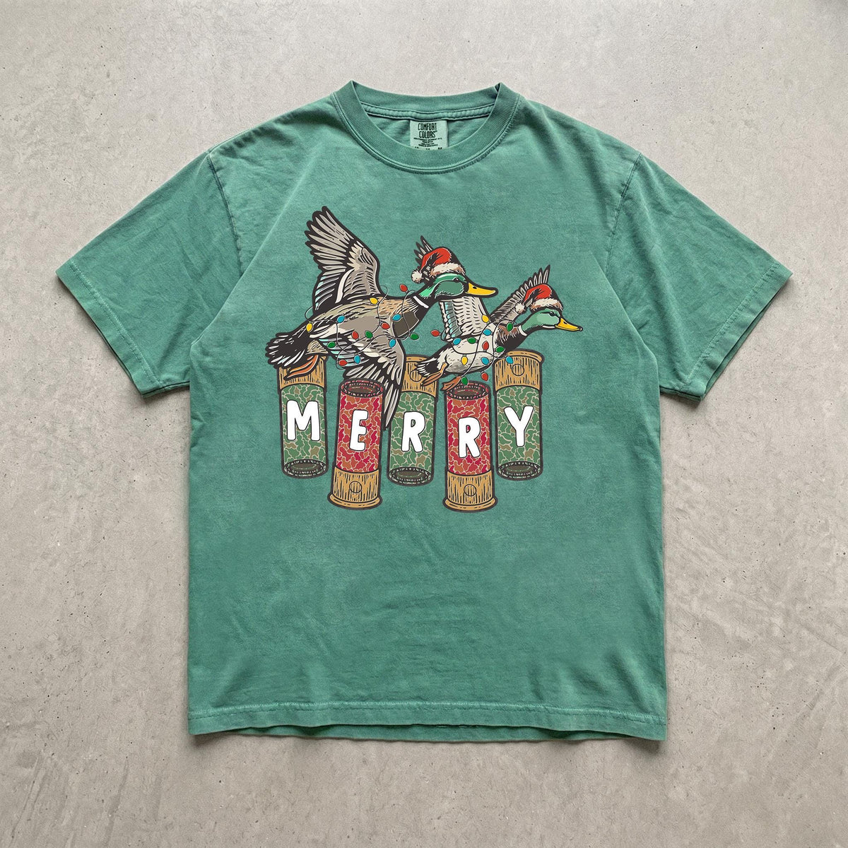 Comfort Colors® Merry Duck Christmas Shirt