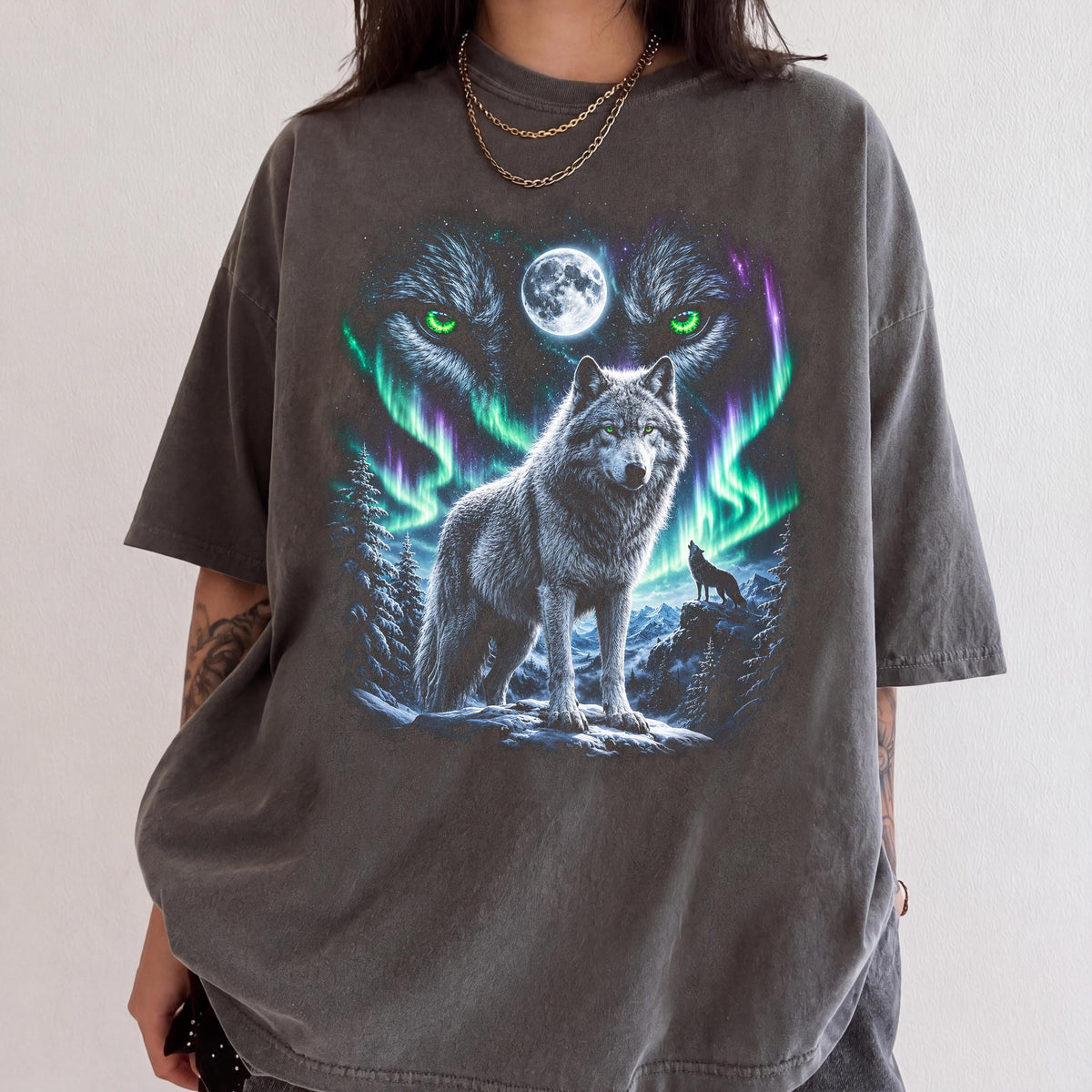 Vintage Wolf Moon Shirt