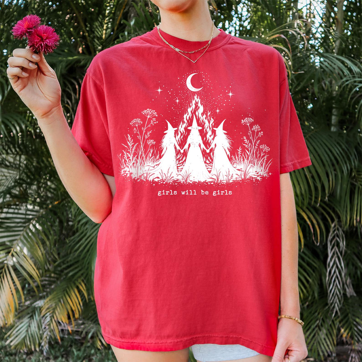 Comfort Colors® Girls Will Be Girls Witch T-shirt