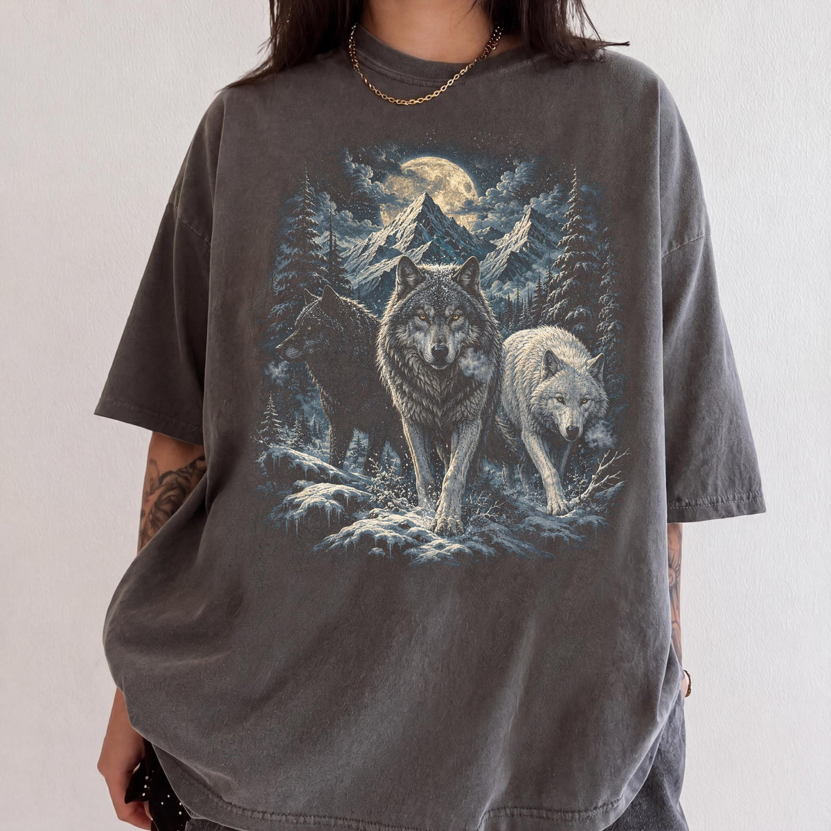 Vintage Wolf Spirit Classic 90s Graphic T-Shirt