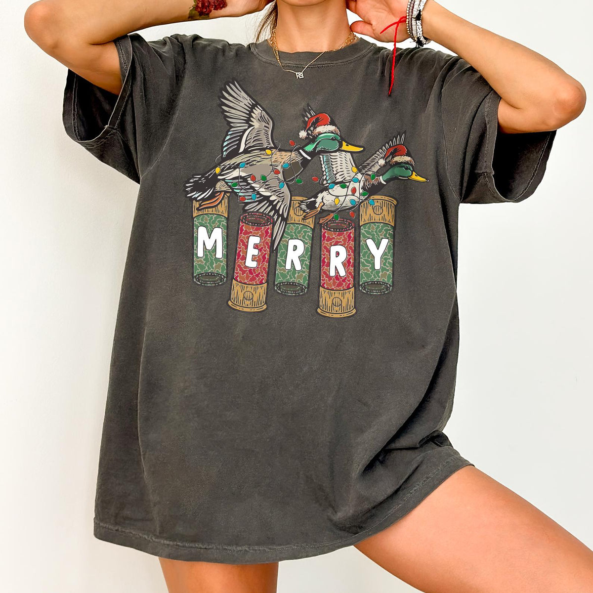 Comfort Colors® Merry Duck Christmas Shirt